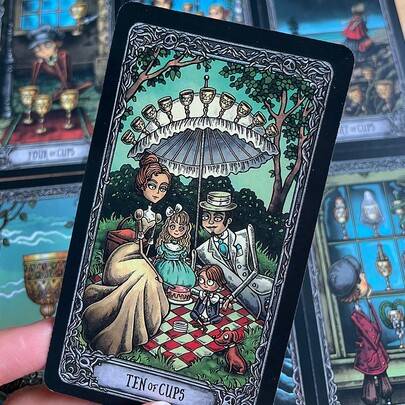 Dark Mansion Tarot-kortspel, 78 kort, engelska brädspelskort