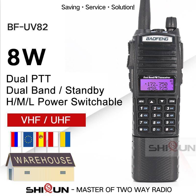 UV-82 8W Utökat Batteri 3800mA Baofeng UV82 Walkie Talkie 10 KM Baofeng 8W Dubbel PTT UV-XR UV-9R GT-3TP Amatörradio 10KM UV-5R 8W