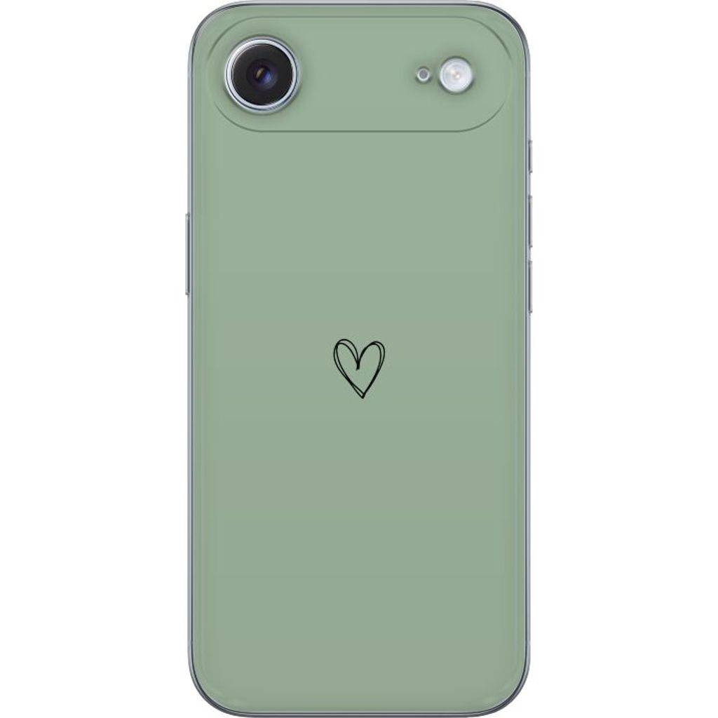 Apple iPhone 17 Air Transparent Mobilskal Hjärta