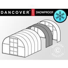 Drivhus polycarbonat Forlængelse, TITAN Arch 320, 6m², 3x2m, Sølv