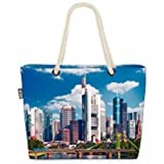 VOID Frankfurt am Main City strandväska shopper 58 x 38 x 16 cm 23 L XXL shoppingväska väska väska väska strandväska