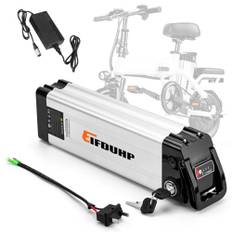 Ebike batteri 36 V 10 AH-20 Ah med 4 stift/2 stift urladdningshamn, 42 V laddare, kassalås, BMS & bärbygel, pedelec vikbar cykel Li-ion ersättningsbatteri för elcykel