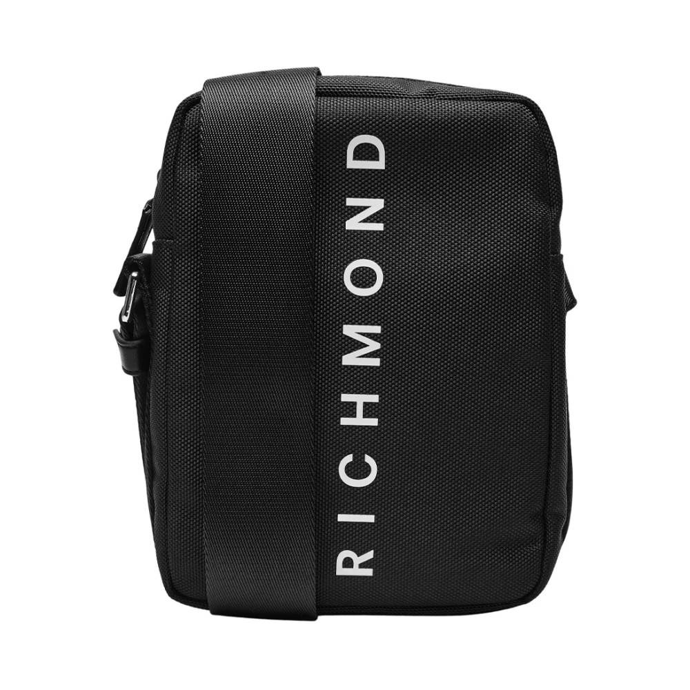 John Richmond Netdesign Crossbody Taske - Tasker - Herre - Sort - ONE SIZE -