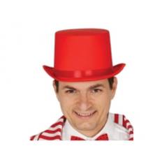 Rød høj hat
