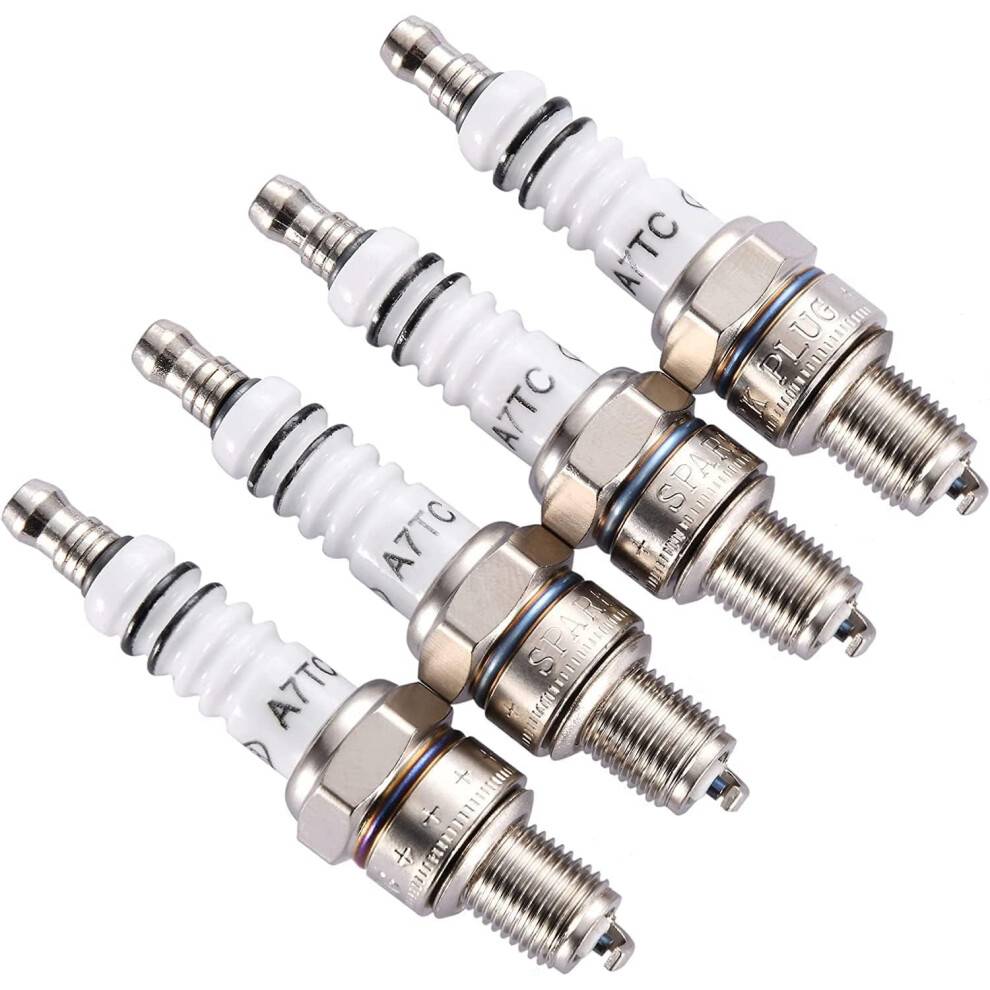 A7TC Tændrør til GY6 49cc-50cc ATV'er Scooter Pit Dirt Pocket Racing Bike Moped Gokart Quad4Wheeler Buggy Pit Bike SSR 4-pak