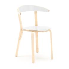Stol LINUS, höjd: 450 mm, vit laminat