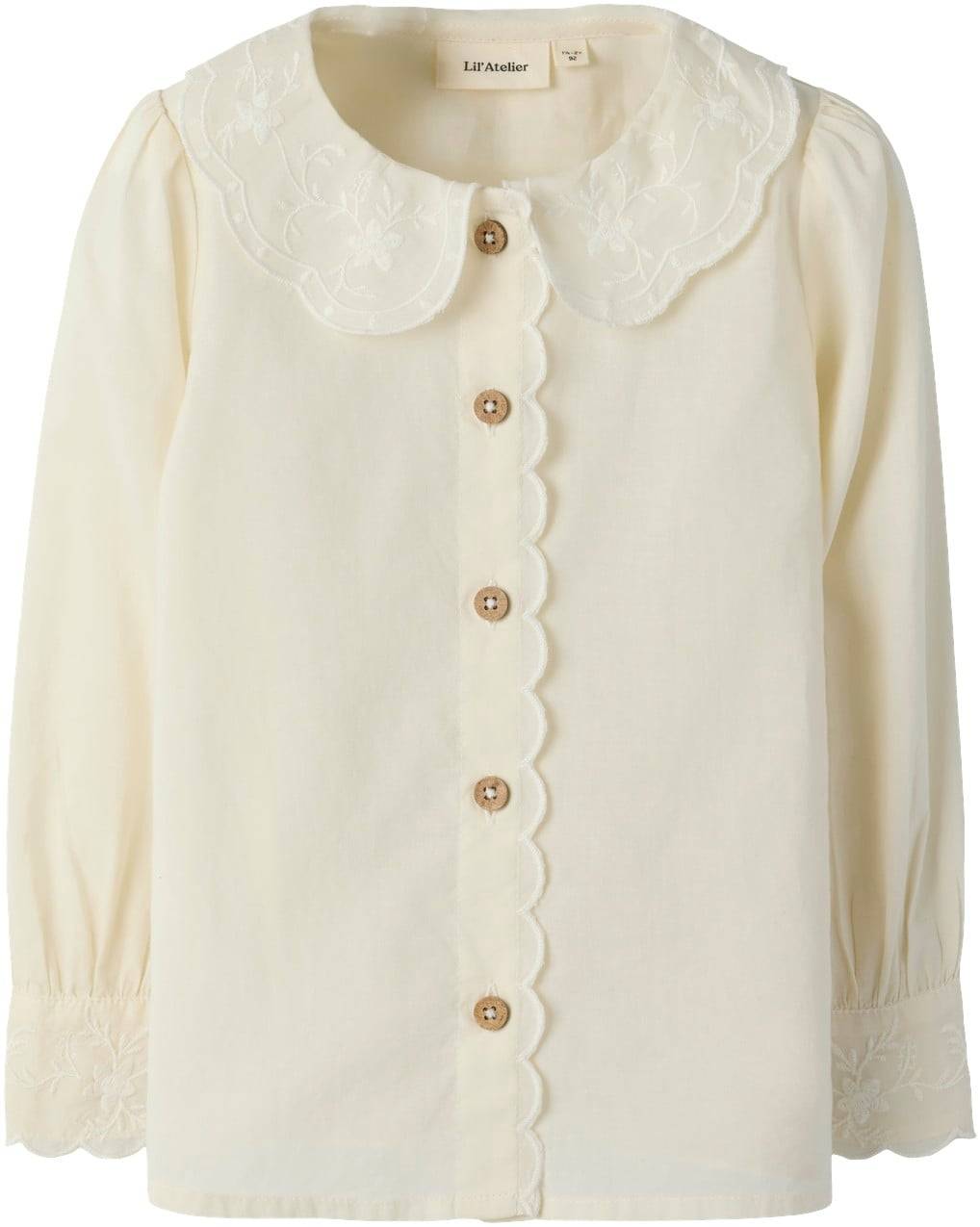 Lil' Atelier Nmfola LS Loose Shirt LIL Str 110 - Turtledove Skjorter hos Magasin.