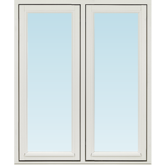 Svenska Fönster SF sidohängt fönster 980x1180mm 2-luft, insida trä utsida trä, 3-glas  (10x12)