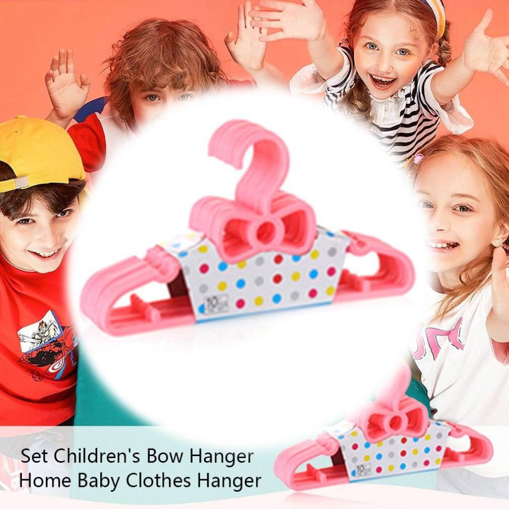 10 st set barn rosett hängare hem baby klädhängare