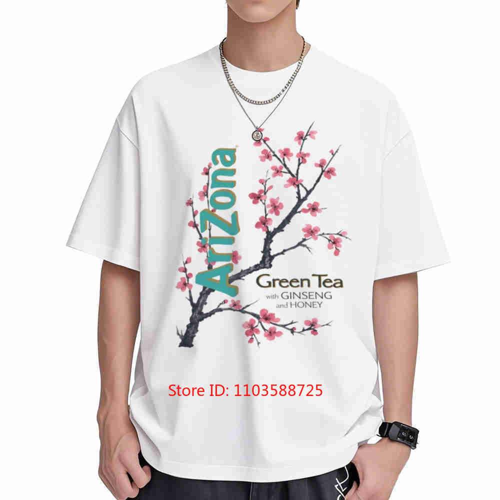 Arizona Green Tea Ginseng Honey Short Sleeve Tee 100% Cotton T-Shirt