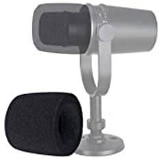 YOUSHARES MV7 Pop Filter - Mic Foam Cover Vindruta kompatibel med Shure MV7 Podcast-mikrofon för att blockera ut plosiver