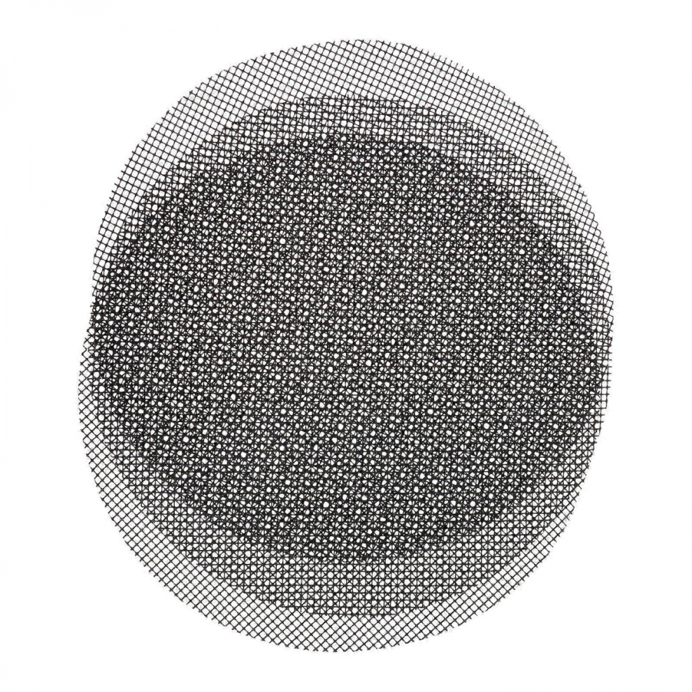 Grillmåtte Varmebestandigt Grillnet Til Camping Og Grill 40 cm Diameter Sort PTFE Belægning 3 Stk.