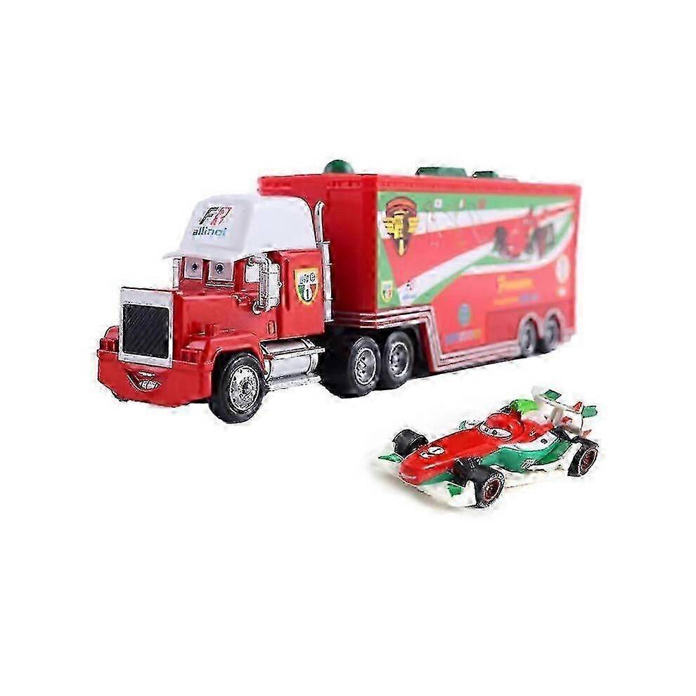 (1) 2025 Die-cast Toy Set: Cars 2 Lightning Mcqueen, Jackson Storm, Chick Hicks, Mack
