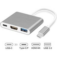 7 in 1 multiport hub usb 3.0 port typ-c hub usb c to 4k hdmi 3.5mm jack pd laddning tf sd-läsare för ipad pro macbook pro / air