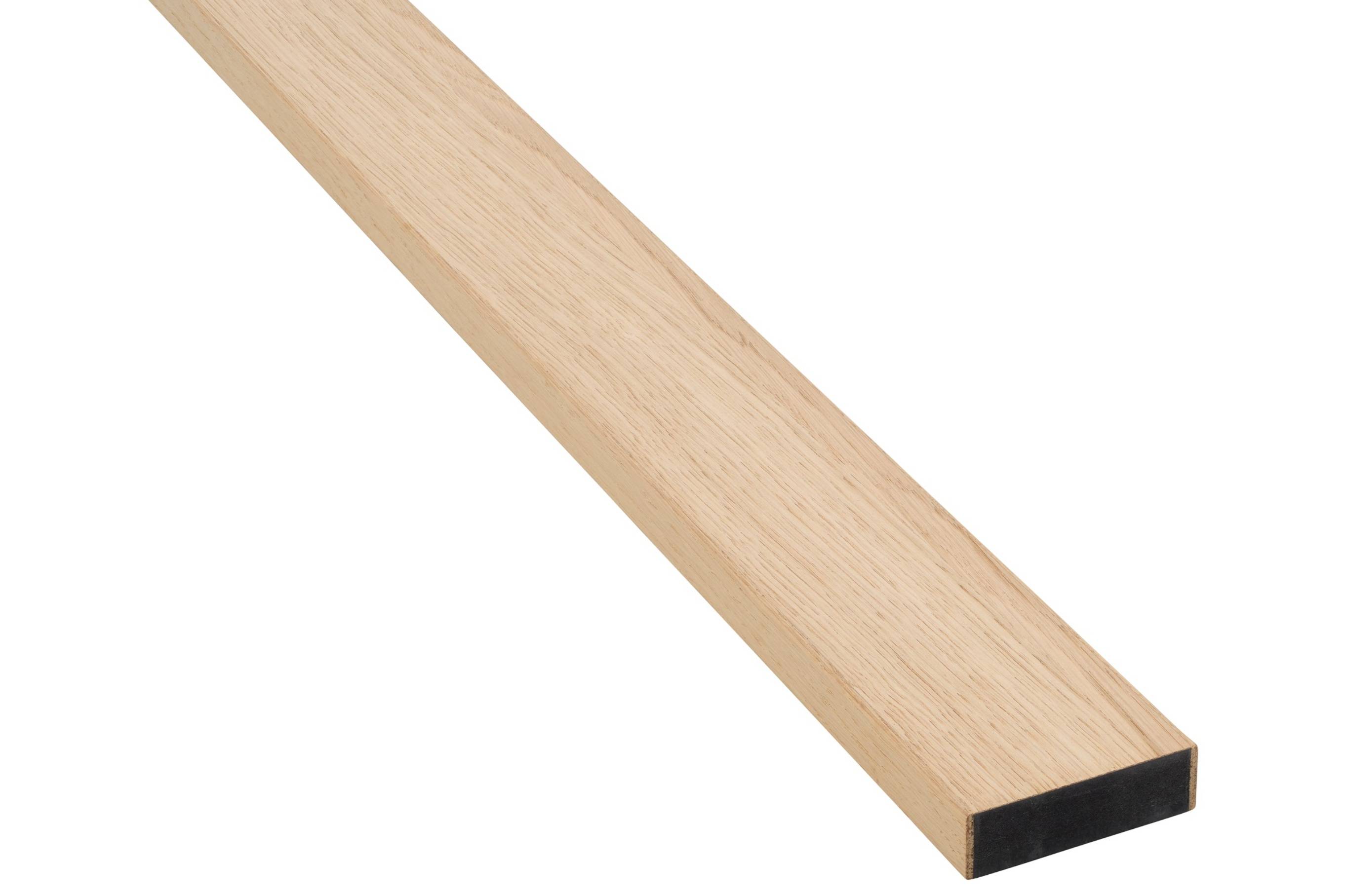 Fjordwall, Afslutningsliste, eg, sort kerne, 19x65x2400 mm