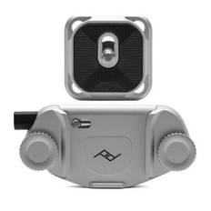 Peak Design Capture Clip v3 Kameraclip mit Wechselplatte - Silver (Silber)