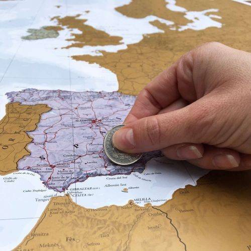 Scratch Europe Travel Map (Plano, Engelsk)
