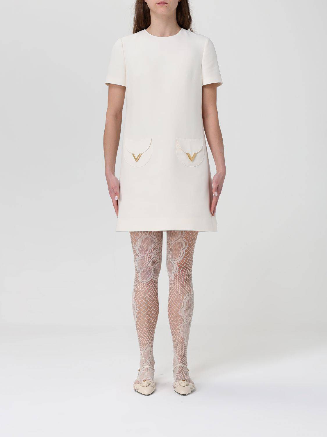 VALENTINO Dress Woman color Ivory - 40