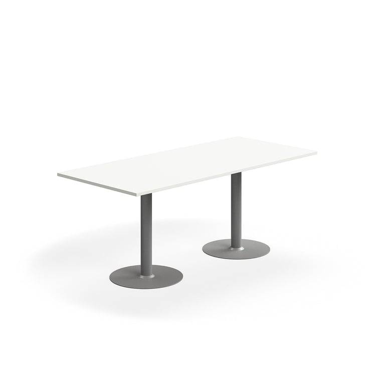Bord ALVA, 1800x800x720 mm, högtryckslaminat, silver/vit