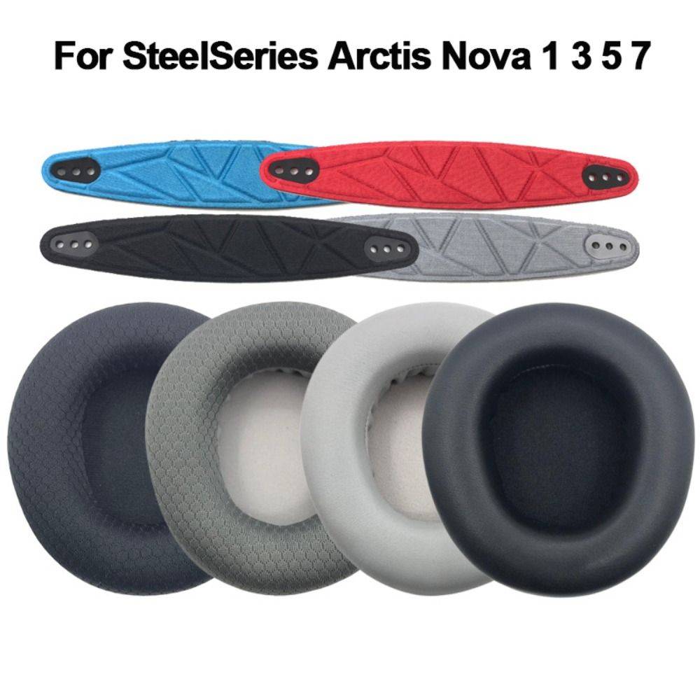 1 Pair Replacement Foam Ear Pads Pillow Cushion Cover For Steelseries Arctis Nova 1 3 5 7 Gaming Headphone Headset Earpads