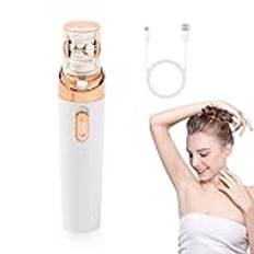 Miniepilator för kvinnor, allt i ett epilator kvinnors ansikte, trådlös rakapparat med LED-ljus vattentät enligt IPX5, epilatorer och tillbehör för ansikte, armhåla, ben, armar (A)