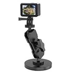 Wiseten Magnetkamerahållare för GoPro Insta360, magnetiskt fäste med Metal Magic-Arm 360° rotation, snabbyte för GoPro Hero 13 12 11 10 9 8 7 Black Insta360 X4 X3 DJI Action 4 tillbehör