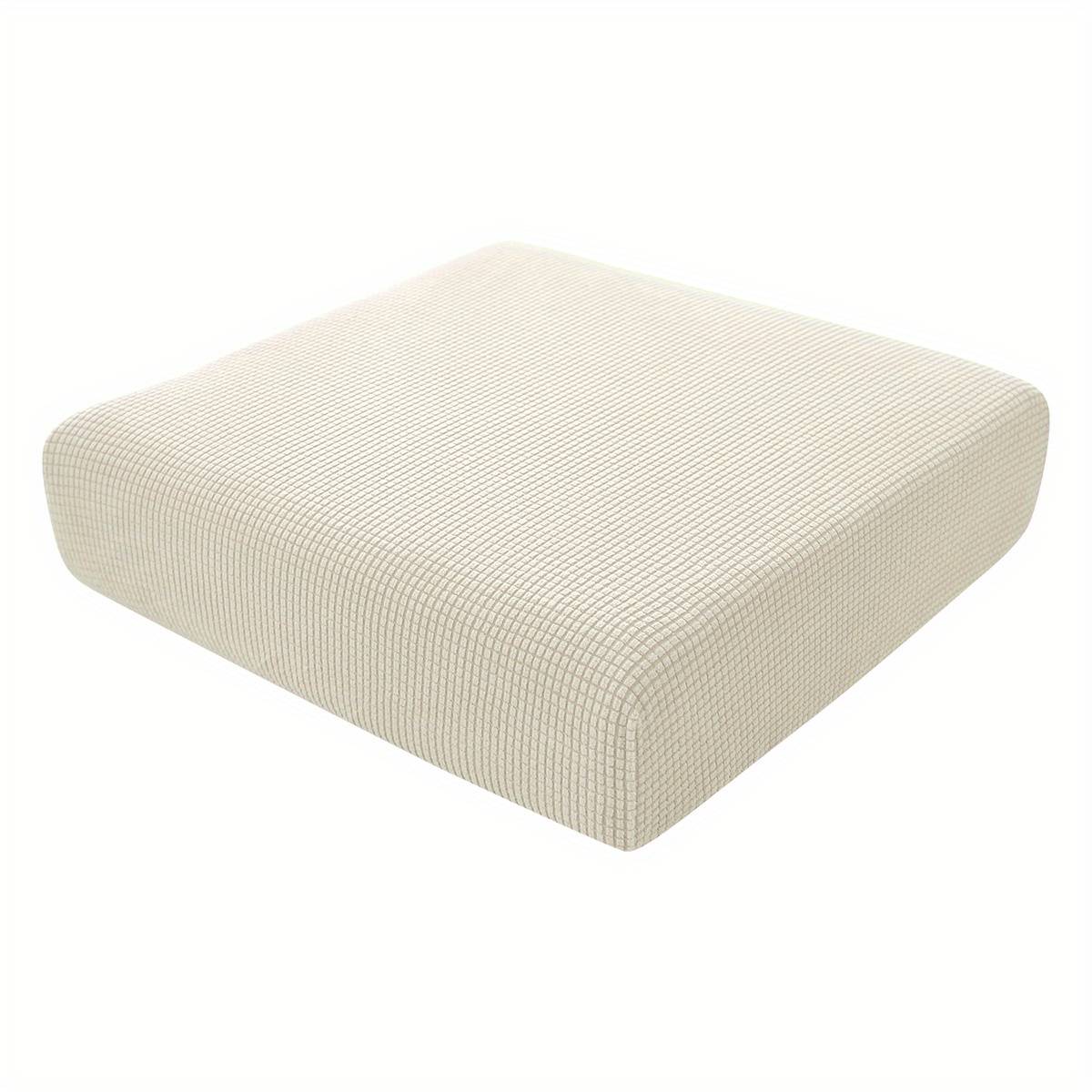 1pc Jacquard Couch Cushion Cover, Sofa Slipcover Seat Cushion Cover, Elastic Cushion Cover For Living Room Sofa Home Decor
