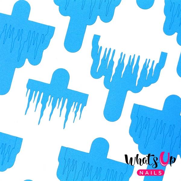 WV310 Icicles Stencils, 2 ark, (60 stk) Whats Up Nails