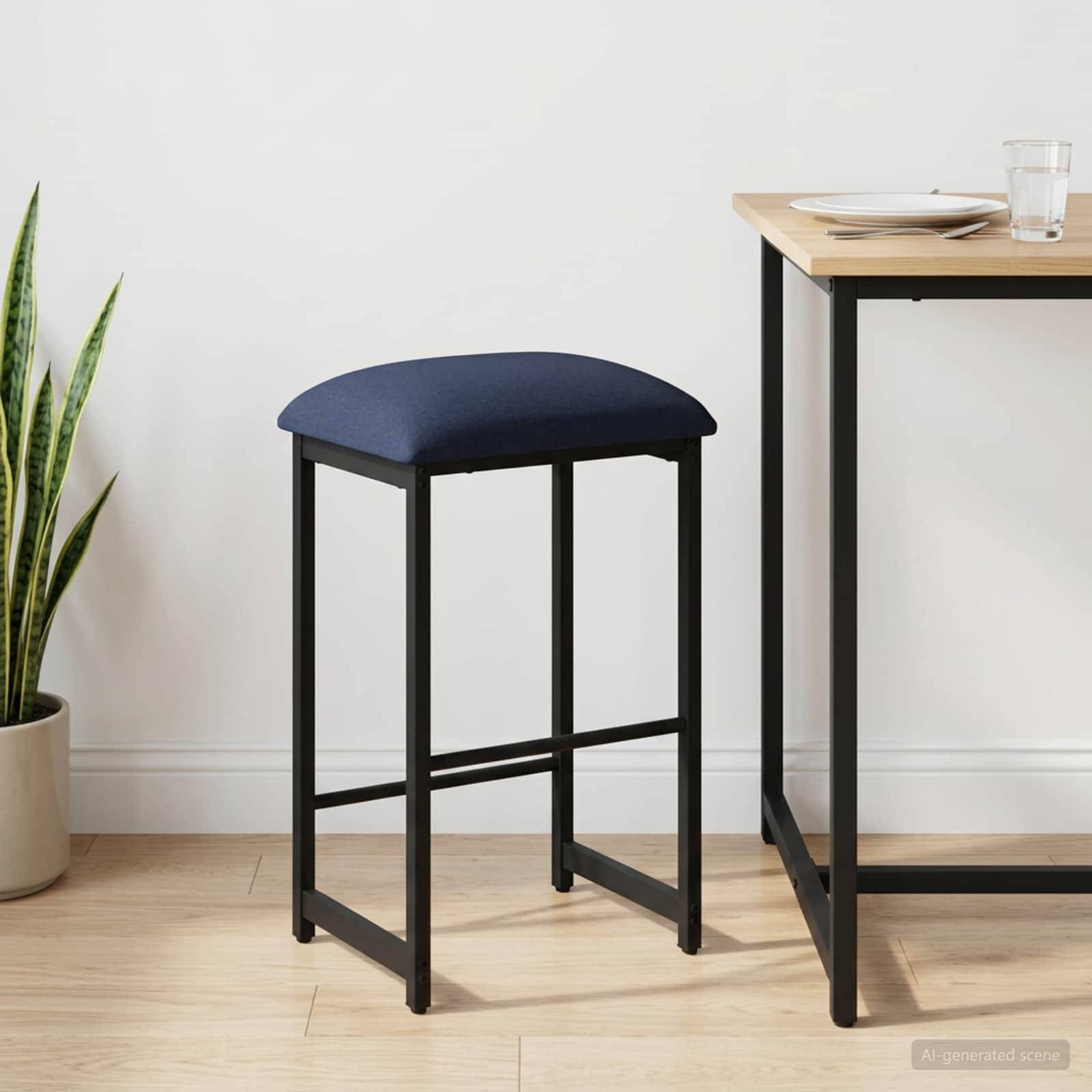 Barbænk Blå 40 x 32 x 74 cm Konstrueret træ