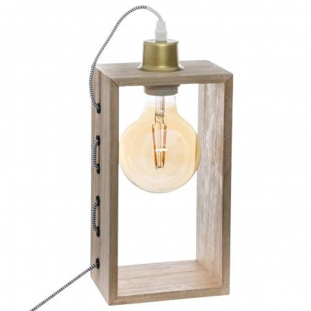 Bordslampa Natur Trä "Iwata" H.28 cm