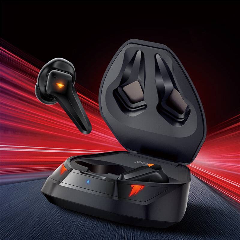 Picun V1 Gaming Earbuds TWS bluetooth 5.3 Hörlurar 15 ms Låg Latens med 2.4Ghz Dongle 3D Stereo Surround AAC-ljud I-ear
