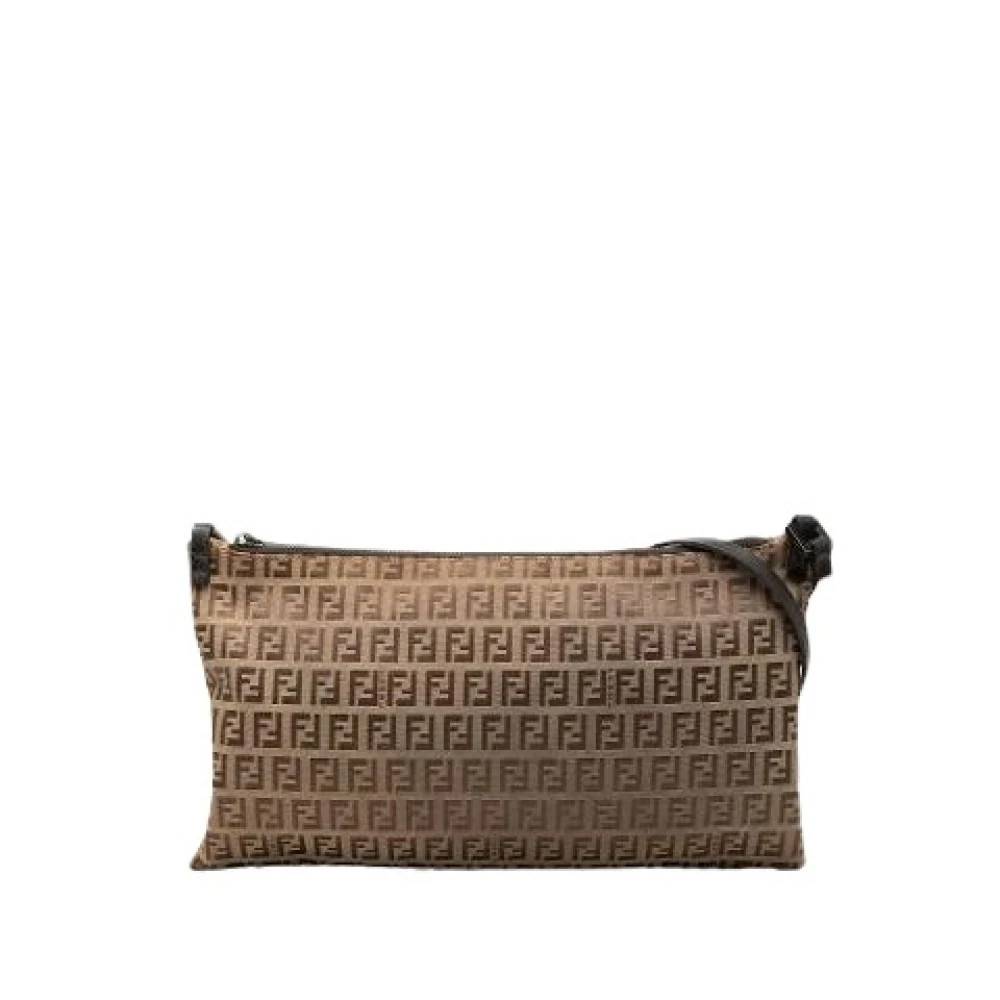 Fendi Vintage Pre-owned Vintage Crossbody Bag - Vintage - Dame - Brun - ONE SIZE - Læder