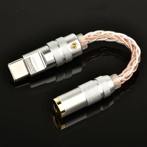 USB C typ-C till 3,5 mm Dual DAC CX31993 MAX97220 Digital Audio Bärbar avkodningsförstärkare HiFi-adapter kompatibel med iPhone 15/15 Plus/15 Pro/15 Pro Max 16/16 Plus/16 Pro Max