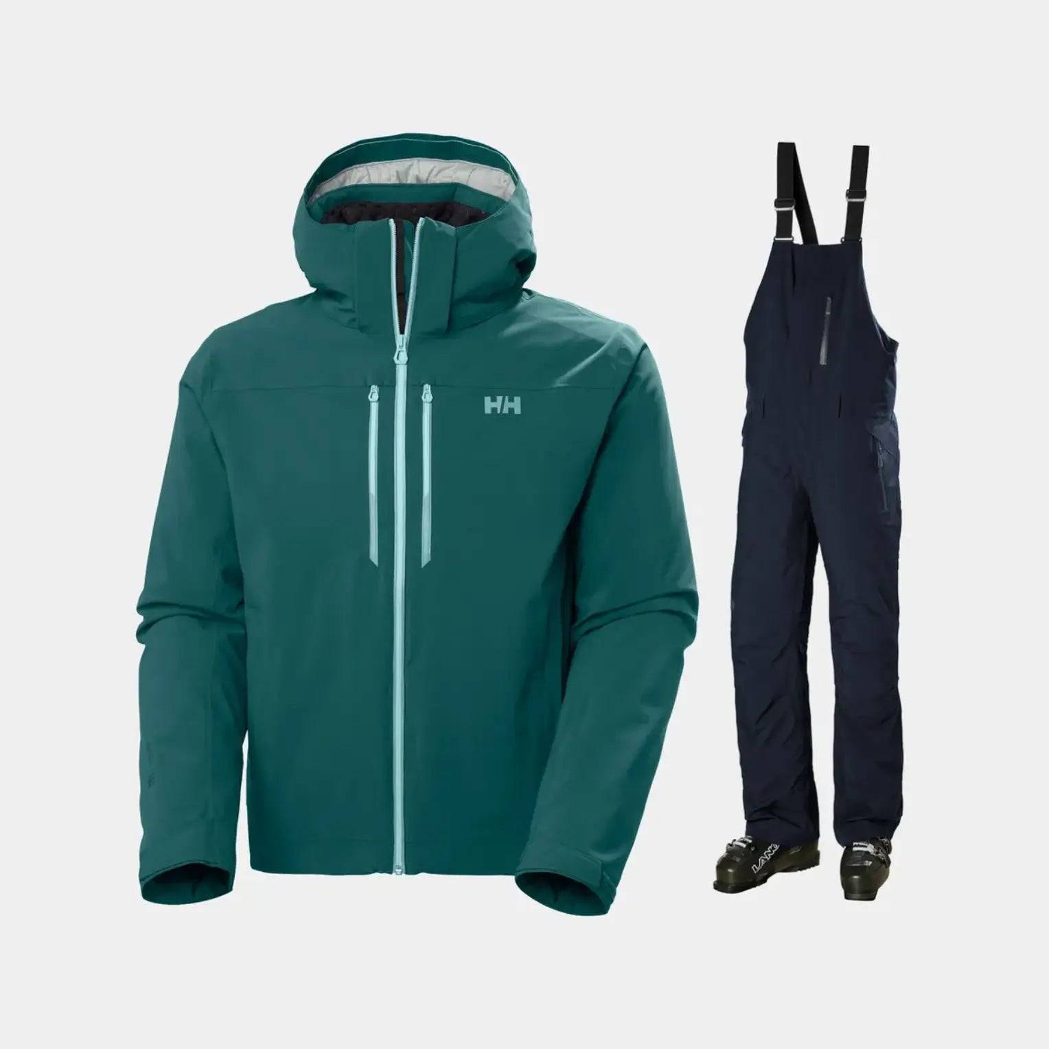 Helly Hansen Men's Alpha LIFALOFT & Legendary Bib Skisæt Herre - Dark Creek / Navy - S / L