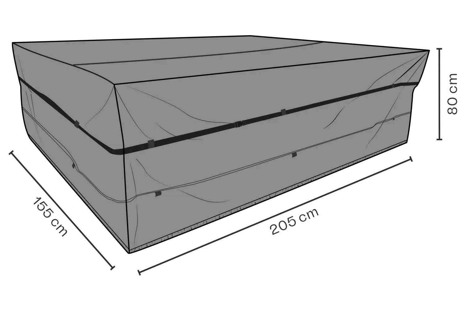 MÖBELSKYDD Matgrupp 205x155x80cm Andas