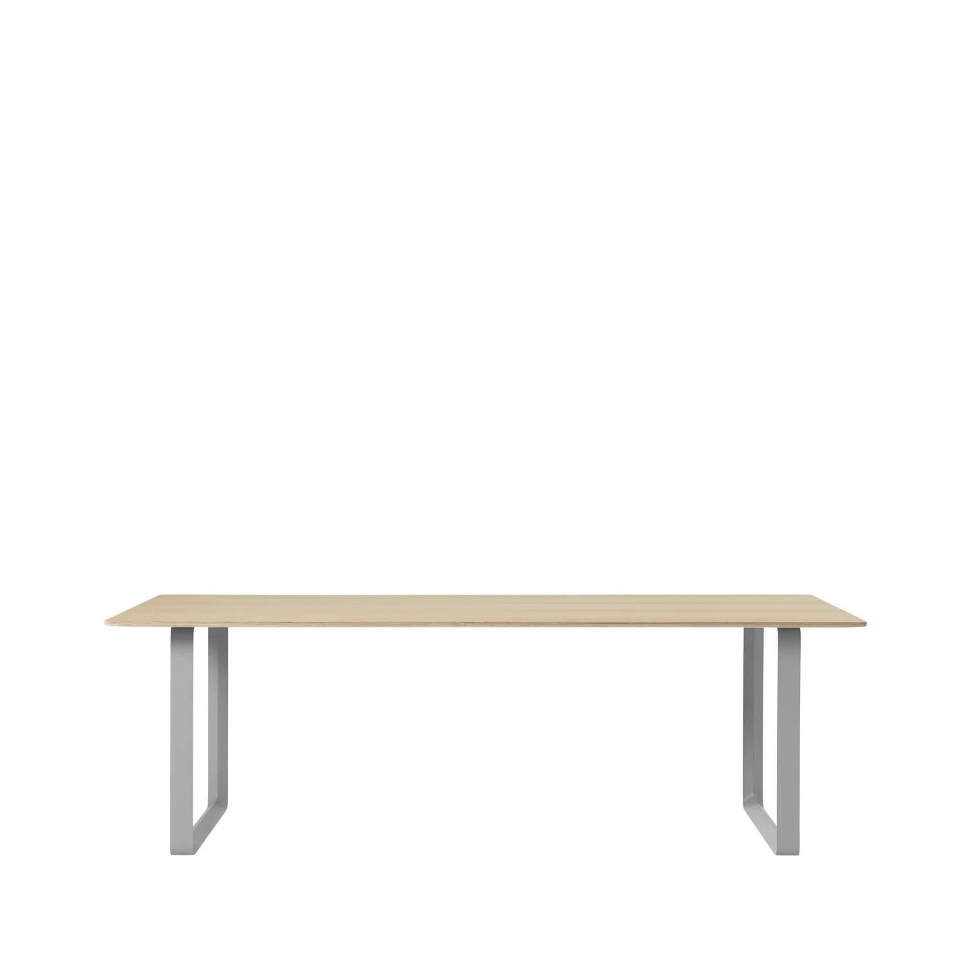 Muuto 70/70 matbord 255x108 cm Oak veener-Plywood-Grey - Beige