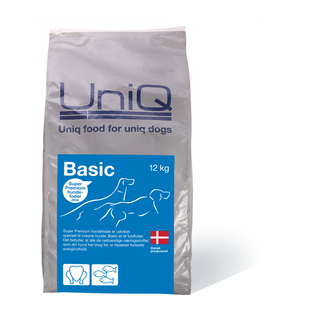 UniQ - 2 x Dog food Basic adult  12 kg