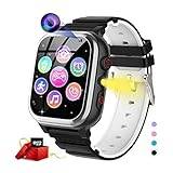 JUBUNRER Smartwatch barn 26 spel telefon stegräknare kalorier -SOS Smartwatch för barn pojkar flickor musikspelare stoppur födelsedagspresenter
