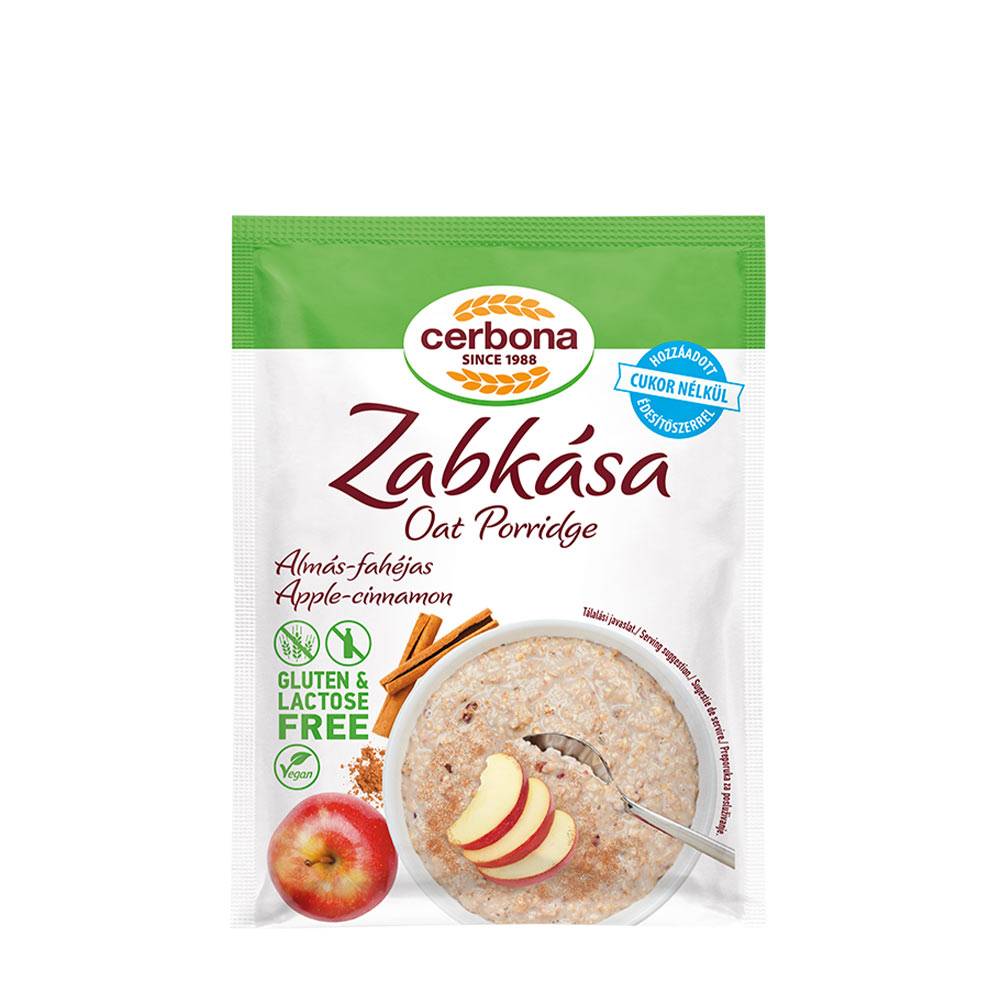 Cerbona - Oat Porridge - Apple-Cinnamon - 50g