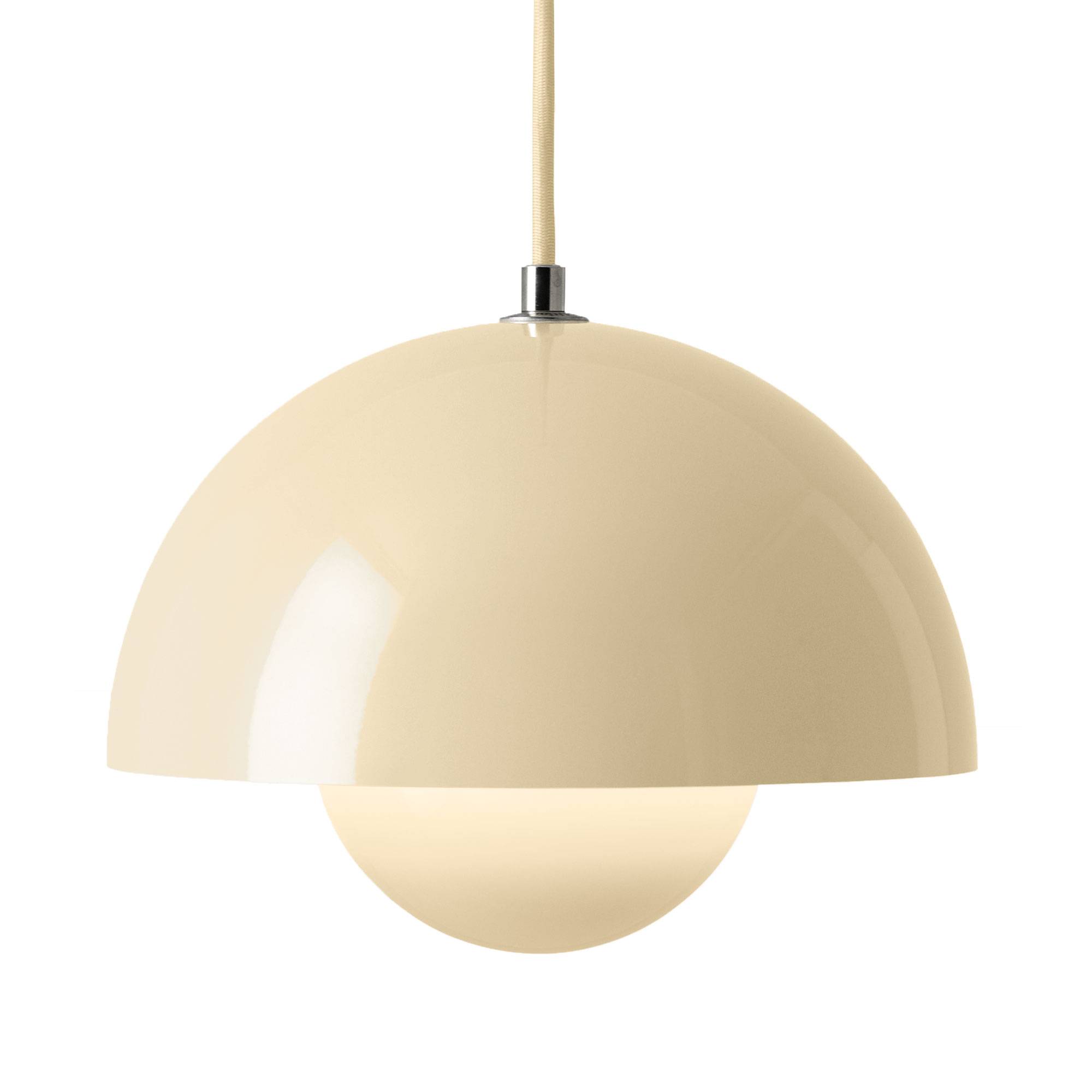 Flowerpot VP7 Pendel, Ø37 cm, af Verner Panton Ivory.