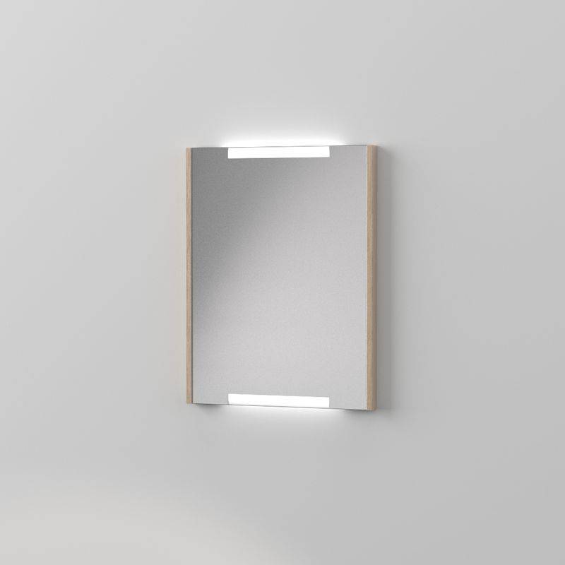 Duobad spegel gripen med led över- & underbelysning 55