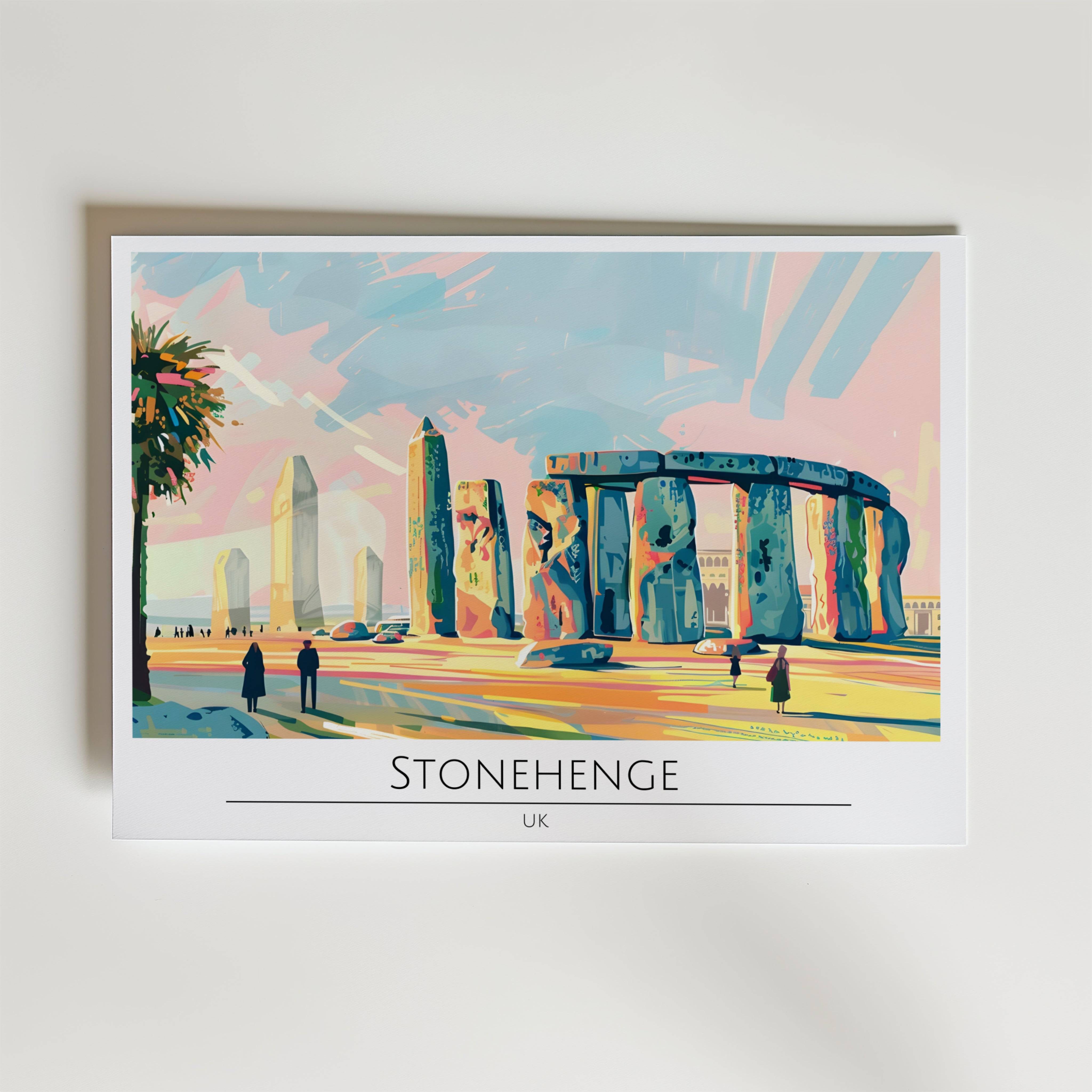 Stonehenge Poster - Premium Canvas 100x140 cm