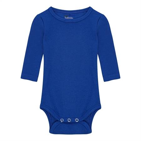 BIRKHOLM Langærmet Rib Body Kobolt Blå