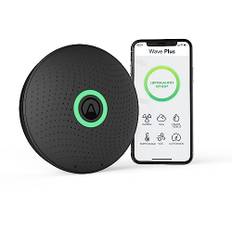 Airthings 2911 Wave Plus, Black Edition – Radon- und Luftqualität-Messgerät zur Überwachung von Radon, CO2-Konzentration, VOC-Konzentration, Luftdruck, Feuchtigkeit und Temperatur