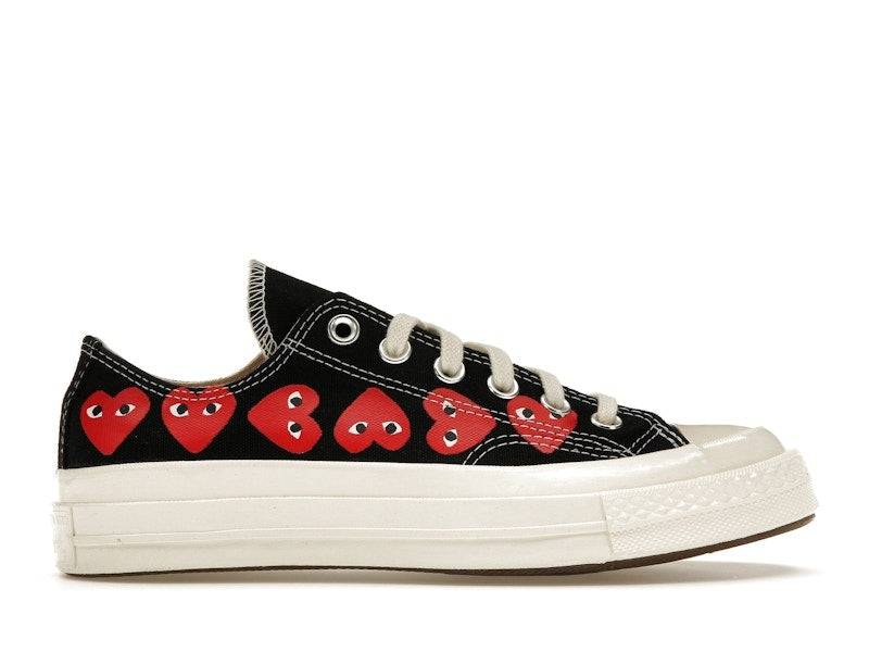 Converse Chuck Taylor All Star 70 Ox Comme des Garcons PLAY Multi-Heart Black - 37.5 / Livraison 3 à 6 jours