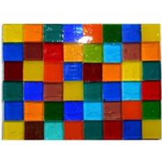 50 st diy mångfärgad mosaik inläggningsplattor vägg handgjorda material glas glimmer bit vanlig collage hantverk 1.5cm zxy 9847 - Grön