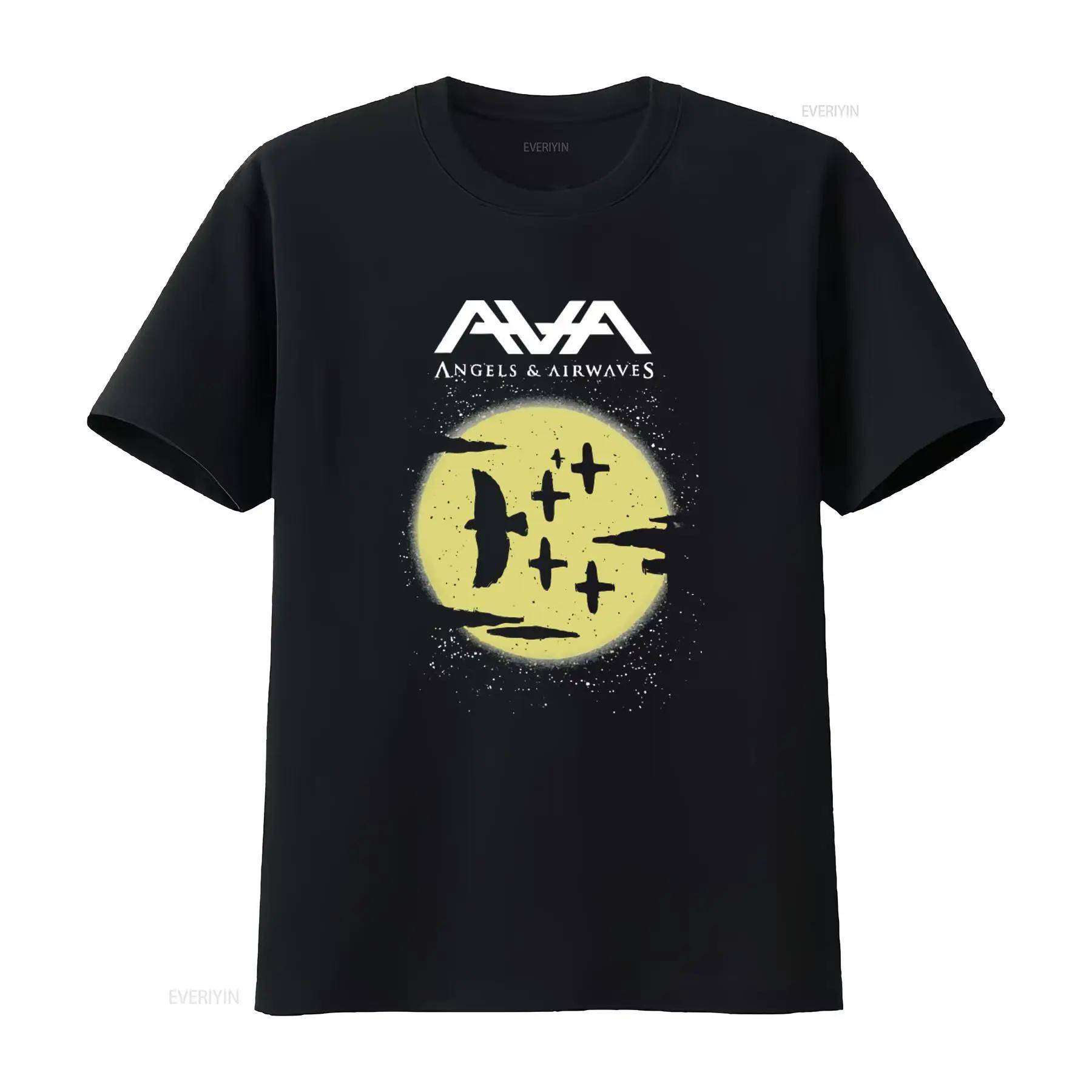 Angels And Airwaves Tom Delonge T-shirt Storlek Medium Svart Gul Ava Lång Eller S Vintage Stretchbar Andningsbar cm beige