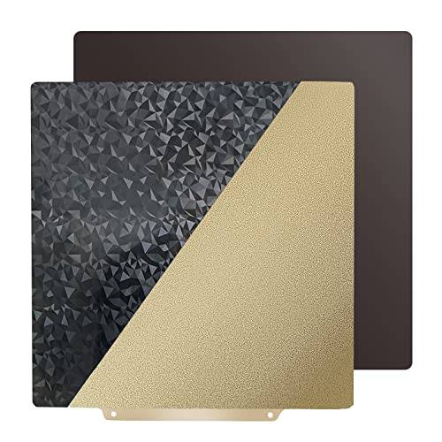IdeaFormer dubbelsidig texturerad PEO+PEI tryckplatta 235x235 mm, PEO+PEI fjäderstål tryckplåt för Ender 3/Ender 3 Pro/Ender 3 V2/Ender 5/Ender 5 Pro magnettryckssäng