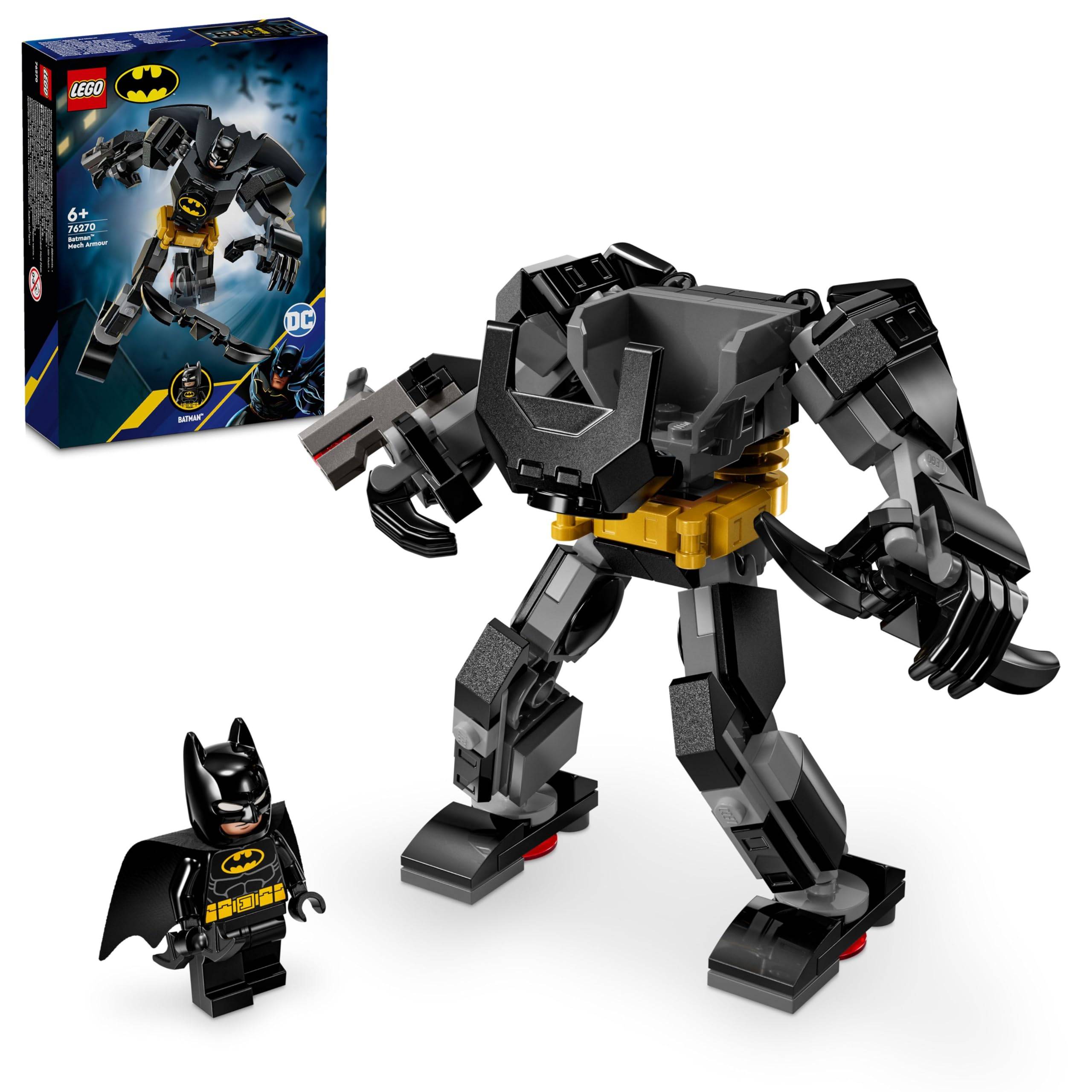 LEGO Super Heroes Batman Mechdräkt Leksak, Födelsedagspresent, Lärorika Byggklossar, för Pojkar och Flickor, Åldrarna 6, 7, 8 och 9, Figur, Samlarobjekt, 7627