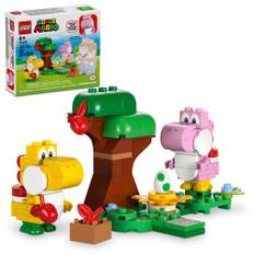 LEGO Super Mario Egg Forest Expansion Set Super Mario Collectible Toys for Kids 2 Brick Building Characters for Girls Boys Gamers Ages 71428 Yoshi's -